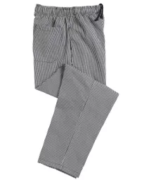 Unisex Elasticated Check Chefs Trouser