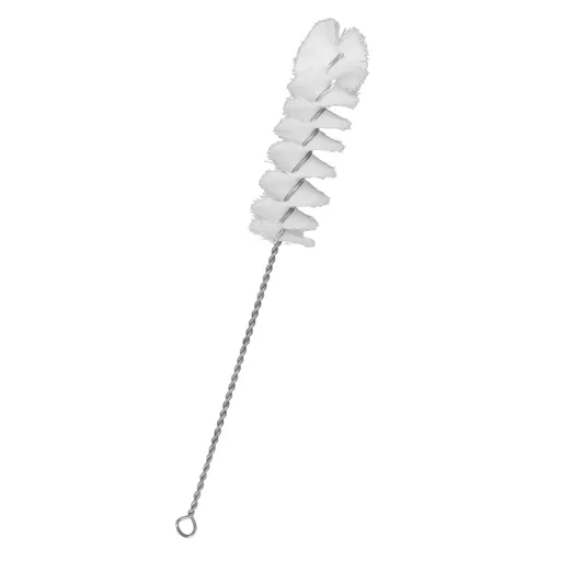 Brushes, test-tube, bristle fan shaped head, on wire handle, head diameter 10 mm