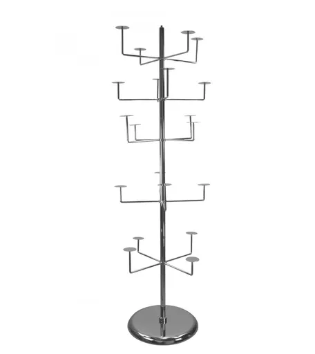 5 Tier Chrome Millinery Stand
