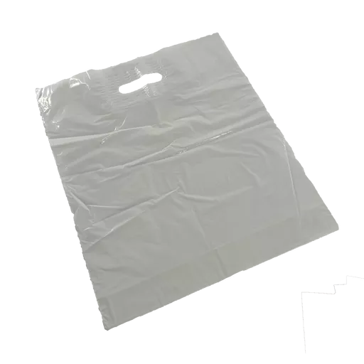 380 x 80 x 450mm Polythene Carrier Bag White
