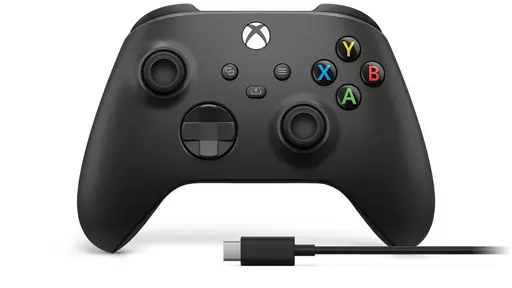 Microsoft Xbox Wireless Controller + USB-C Cable Black Gamepad Analogue / Digital- Open Box
