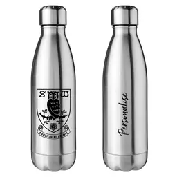 Sheffield Wednesday FC Crest Silver Insulated Water Bottle.jpg