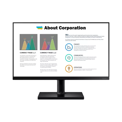 Samsung T45F computer monitor 61 cm (24") 1920 x 1080 pixels Full HD LED Black