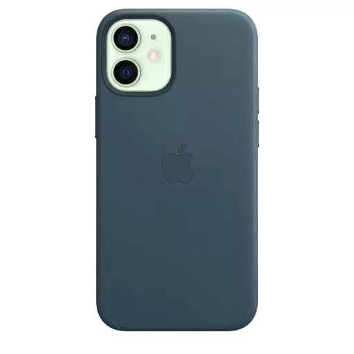 Apple iPhone 12 mini Leather Case with MagSafe - Baltic Blue