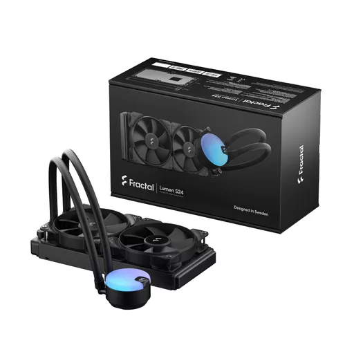 Fractal Design Lumen S24 v2 Processor All-in-one liquid cooler 12 cm Black 1 pc(s)