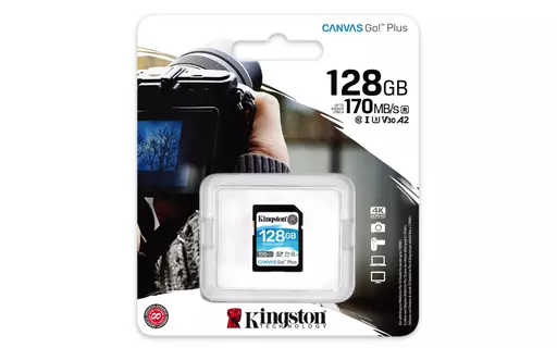 Kingston Technology Canvas Go! Plus 128 GB SD UHS-I Class 10