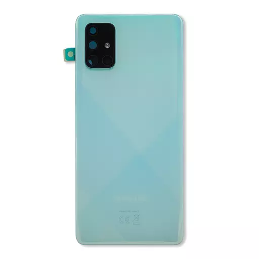 Back Cover w/ Camera Lens (Service Pack) (Blue) - For Galaxy A71 (A715)