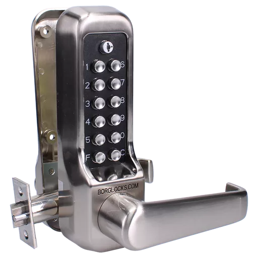 BORG BL7001 SS ECP Heavy Duty Easicode Pro Digital Lock With Lever Handle And 60mm Latch