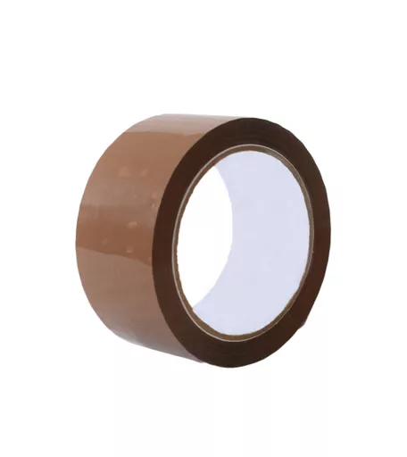 Roll of 66mm Buff Polypropylene Adhesive Tape