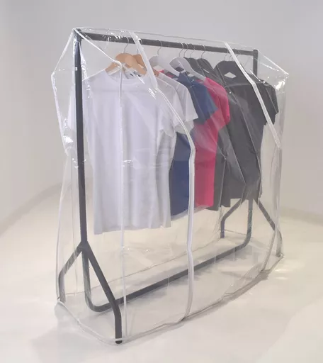 Clear Double Zip Cover for 4ft Junior Heavy Duty Clothes Rail
