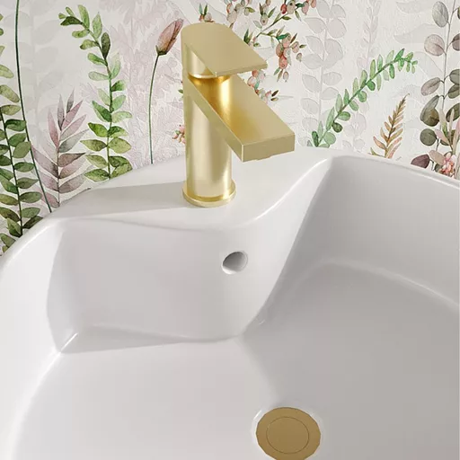 Westbury Basin Tap with Waste - Brushed Brass
