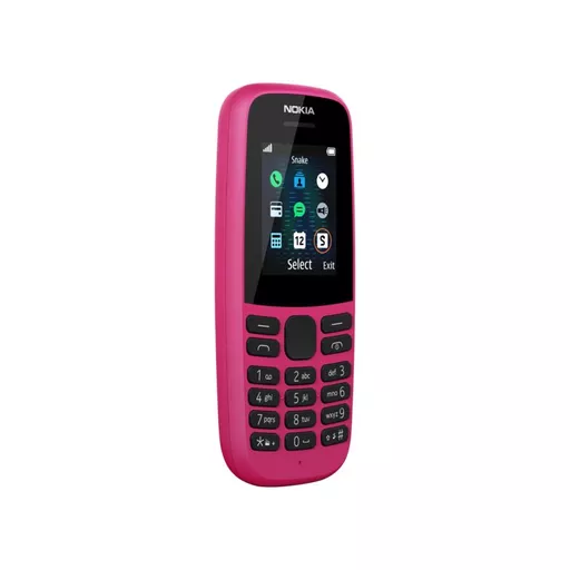 Nokia 105 (2019 edition) 1.77 Inch UK SIM Free Feature Phone (Single SIM) – Pink