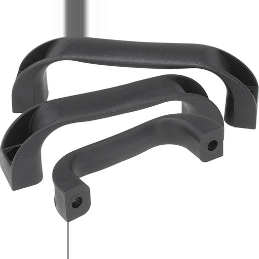 K0190 - Stirrup Shaped Handles In Thermoplast Length 109-197mm