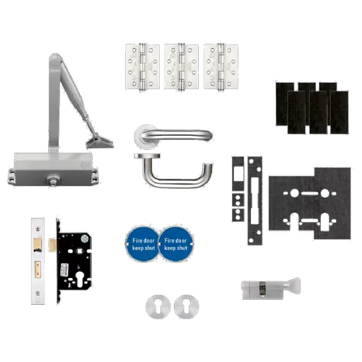ZOO Architectural Fire Door Pack For Office Door (Locking) KITA3-FDP-A3