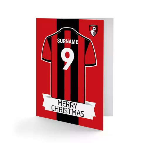 AFC Bournemouth Shirt Christmas Card
