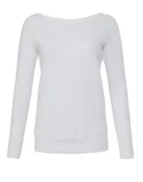 Women's Sponge Fleece Wide Neck Sweatshirt