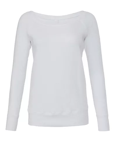 Women's Sponge Fleece Wide Neck Sweatshirt