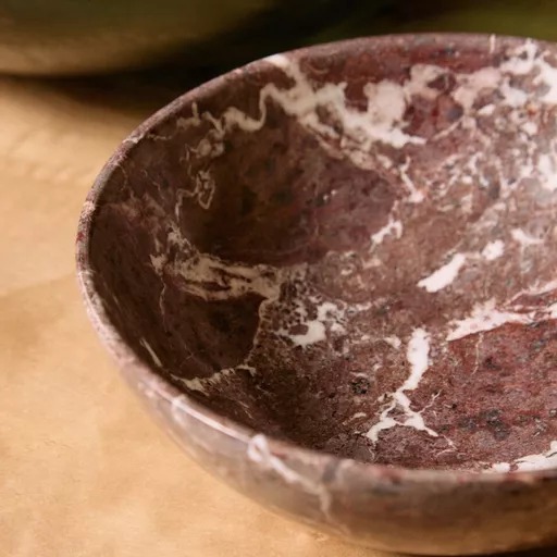 Red Marble Bowl, Marmore