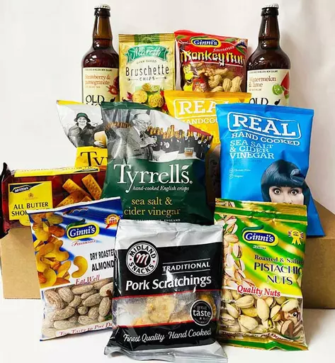 Old Mout Cider and Snacks Hamper with Personalised Message
