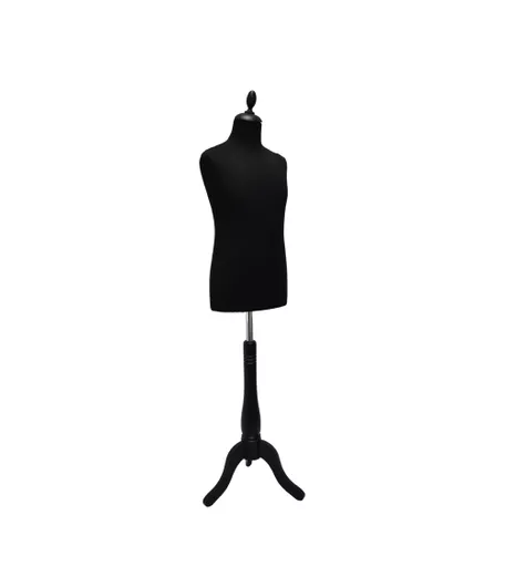 Exclusive 10-12 Years Tailors Dummy with Tripod Base - Black