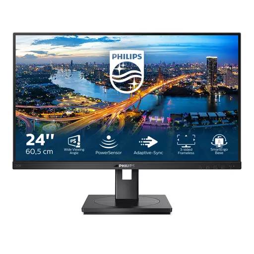 Philips B Line 242B1/00 LED display 60.5 cm (23.8") 1920 x 1080 pixels Full HD Black