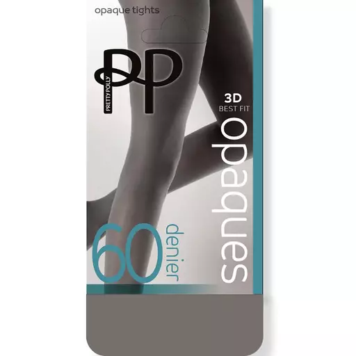 Pretty Polly  OPAQUE TIGHTS  60 Denier  Grey