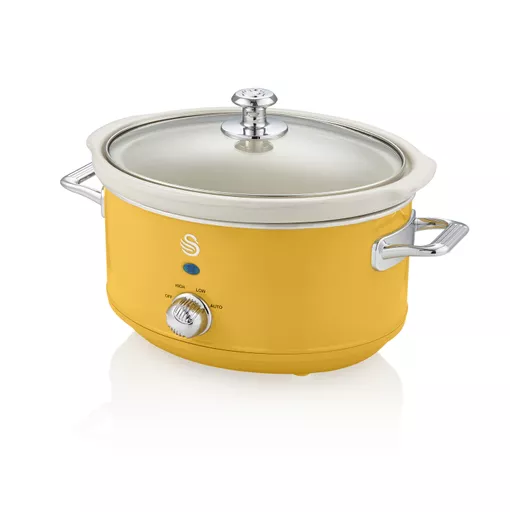 3.5L Slow Cooker Retro Yellow