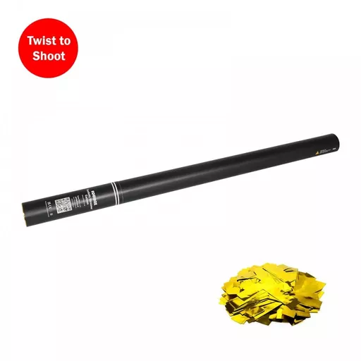 Equinox 80cm Handheld Confetti Cannon - Gold Metallic