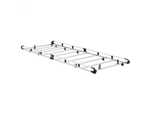 Volkswagen Crafter 2017- L5,H3 Twin Rear Doors - ULTI Rack+ (Aluminium) - 9 Bar Roof Rack