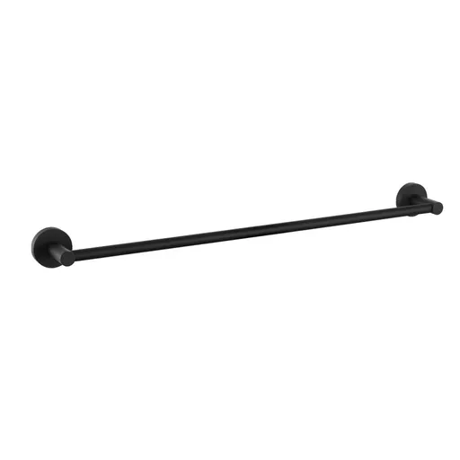 Genoa Single Towel Rail - Matt Black