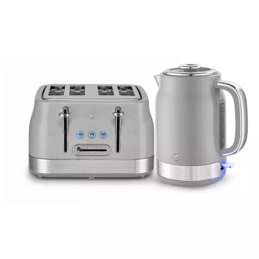 Swan Retro Collection 1.7L Jug Kettle & 4 Slice Toaster Bundle
