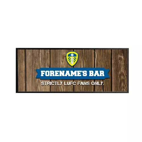 Leeds United FC Wood Name Regular Bar Runner