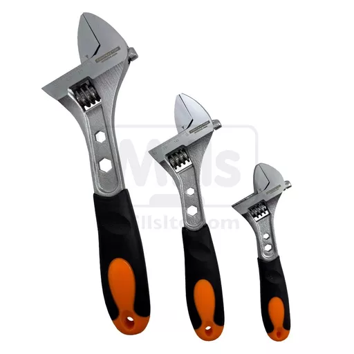 CONTRACTOR 3 Piece Adjustable Wrench Set (6
