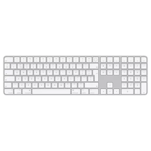 Apple Magic keyboard USB + Bluetooth Dutch Aluminium, White