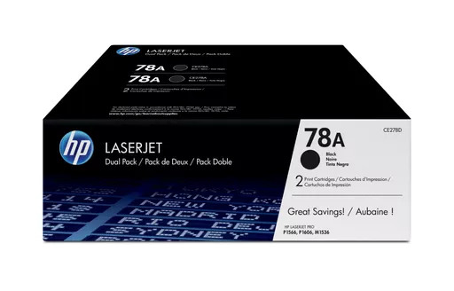 HP CE278AD/78A Toner cartridge black twin pack, 2x2.1K pages/5% Pack=2 for HP Pro P 1600