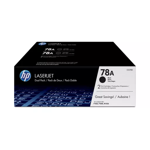 HP CE278AD/78A Toner cartridge black twin pack, 2x2.1K pages/5% Pack=2 for HP Pro P 1600