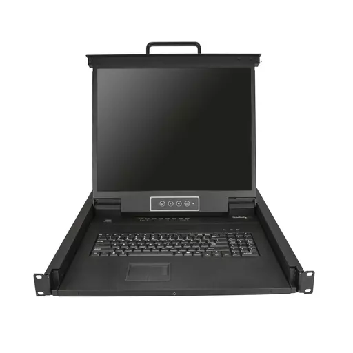 StarTech.com 8 Port Rackmount KVM Console w/ 6ft Cables - Integrated KVM Switch w/ 19" LCD Monitor - Fully Featured 1U LCD KVM Drawer- OSD KVM - Durable 50,000 MTBF - USB + VGA Support