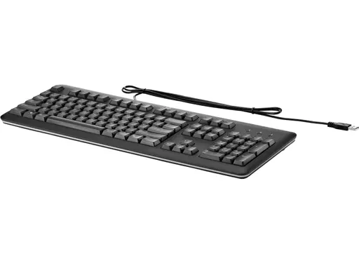 HP USB , UK keyboard QWERTY UK English Black