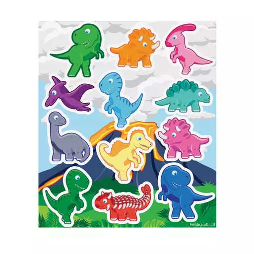Dinosaur Stickers - Pack of 120