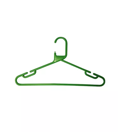 Green Plastic Hanger - 420mm - Box of 120