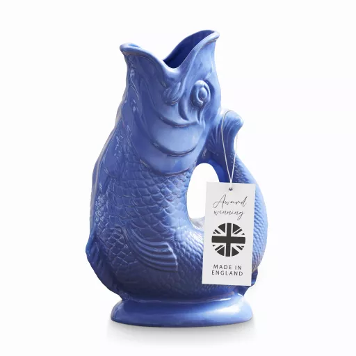 The Wade Fish Jug in Sea Blue 0.6 Litre