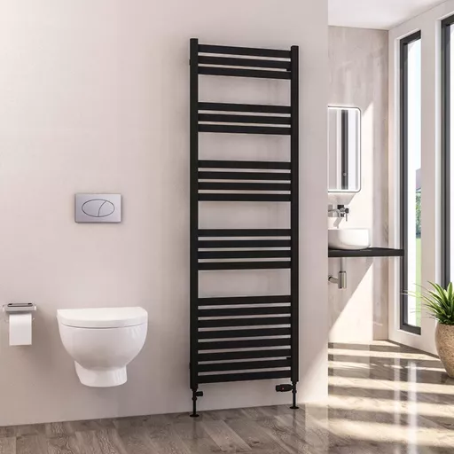 Defford 1800 x 600mm Towel Rail Matt Black