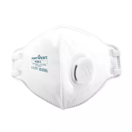 FFP3 Valved Dolomite Fold Flat Respirator (Pk20)