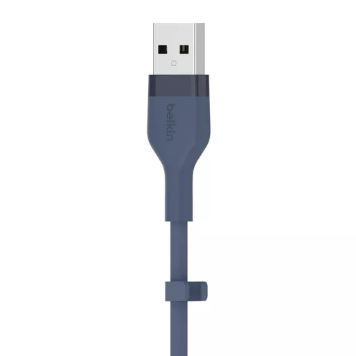 Belkin Cbl Siicone USB-A LTG 2M bleu Blue