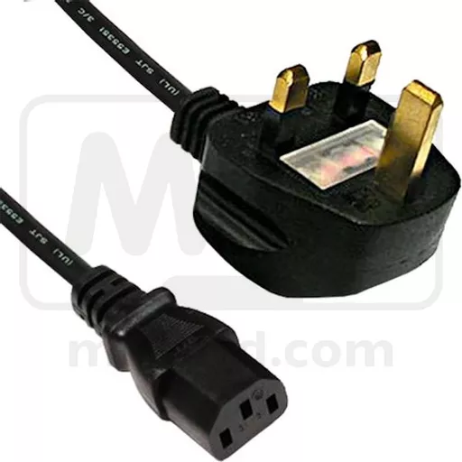 Fusion Lead - IEC C13 to Standard 3 Pin UK 5 Amp Plug