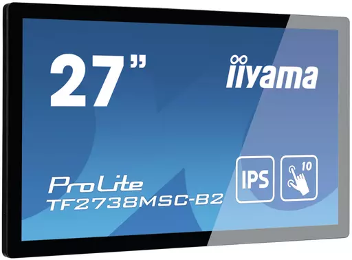 iiyama ProLite TF2738MSC-B2 computer monitor 68.6 cm (27") 1920 x 1080 pixels Full HD LED Touchscreen Multi-user Black