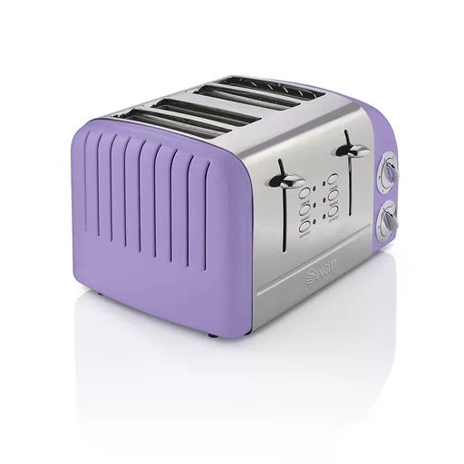 4 Slice Retro Toaster - Purple