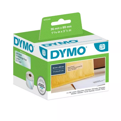 Dymo 99013/S0722410 DirectLabel-etikettes 89mm x36mm for Dymo 400 Duo/60mm