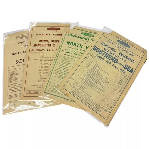 Vintage Train Timetables