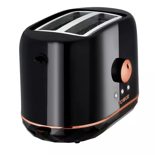 Rose Gold 870W 2 Slice Toaster